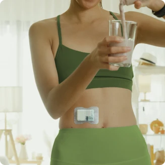 A woman using equil